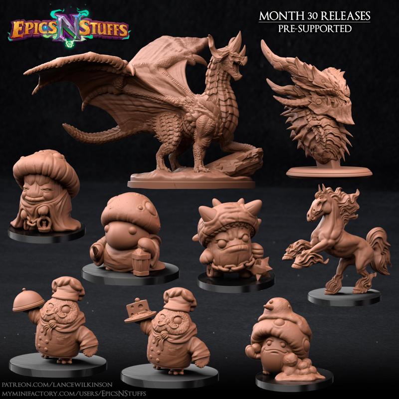 Epics 'N' Stuffs Month 30 Releases - pre-supported