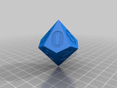 Zar 10d,  10-sided dice