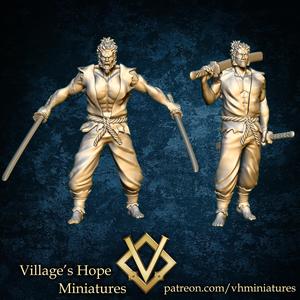dual katana samurai