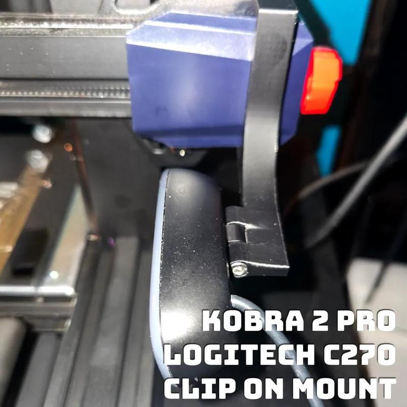 Kobra 2 Pro - Logitech C270 Clip on Mount   