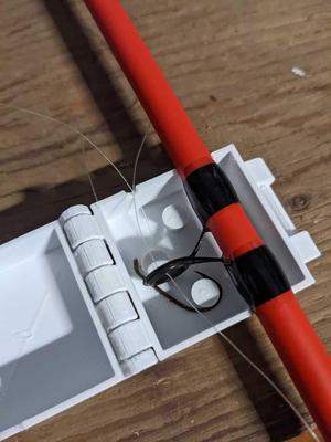 Safety box for fish hook on rod