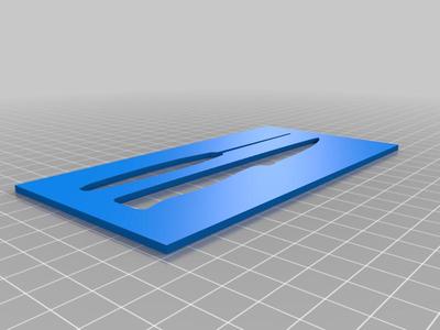 Knife stencil, for wood carving