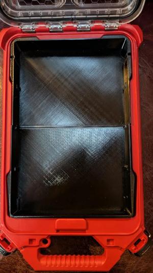 Milwaukee Packout Slim Low Profile Compact Organizer Insert with recess   
