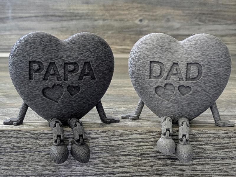 Heart articulated leg - Dad & Papa