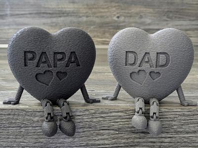 Heart articulated leg - Dad & Papa