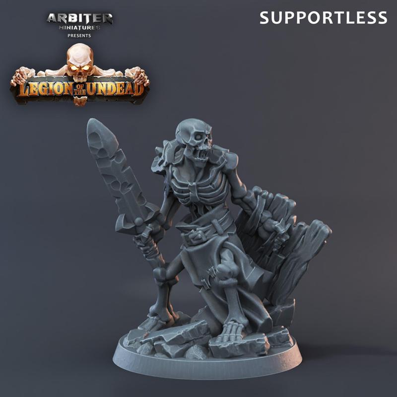 Supportless Skeleton Sample Wooden Shield