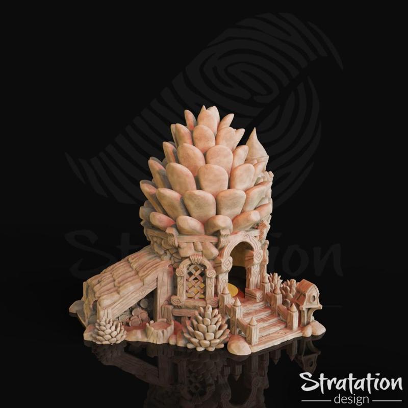 Pine Cone Fairy House