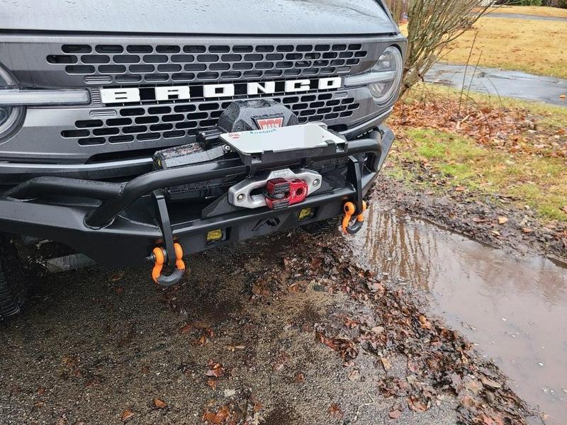 Flip Up License Plate Mount for Ø1.75” roll cage / nerf bar / bull bar / Winch