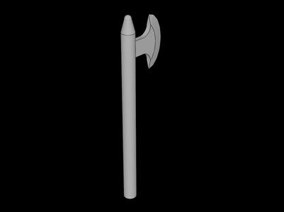 Lego Compatible (3848.dat) Minifig Battleaxe