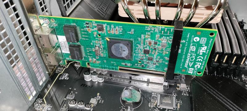 Computer PCI Express Card Support
