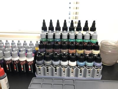 Storage rack system for Hobby paints