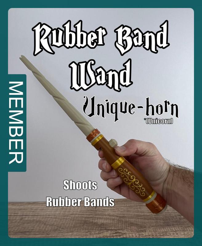 Rubber Band Wand Unique Horn