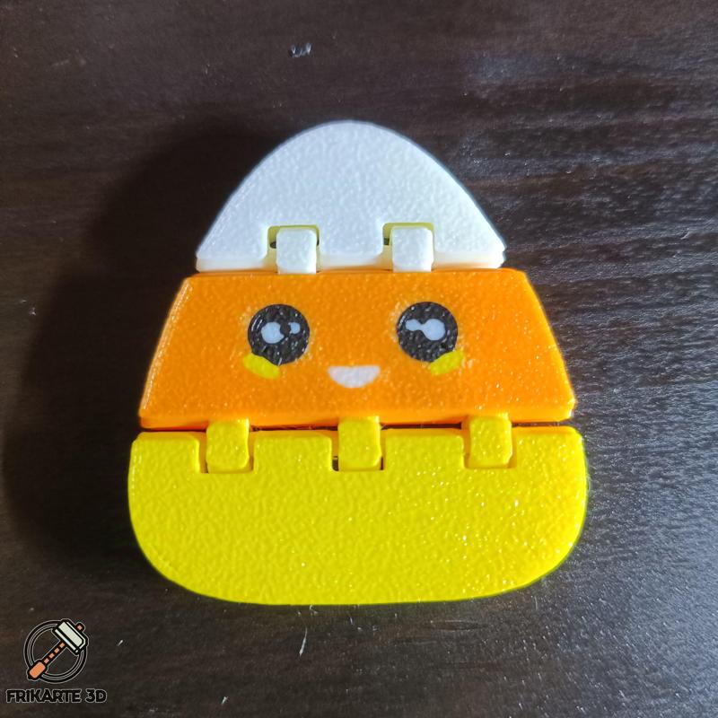 Halloween Flexi Kawaii Candy Corn 🍬🎃 | Bendable Fidget Toy & Cute Halloween Decor