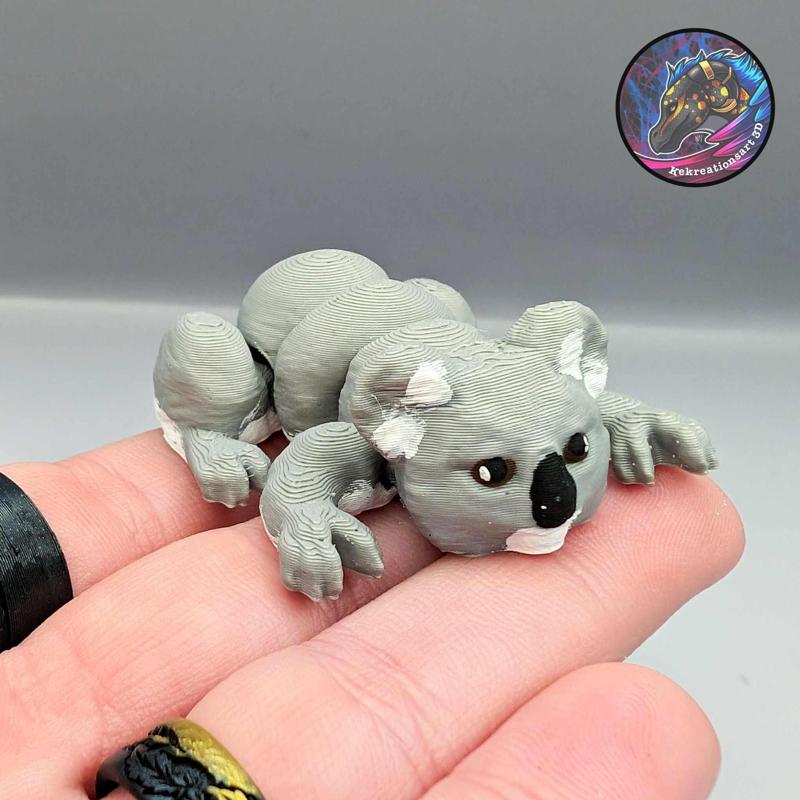 baby flexi koala keychain