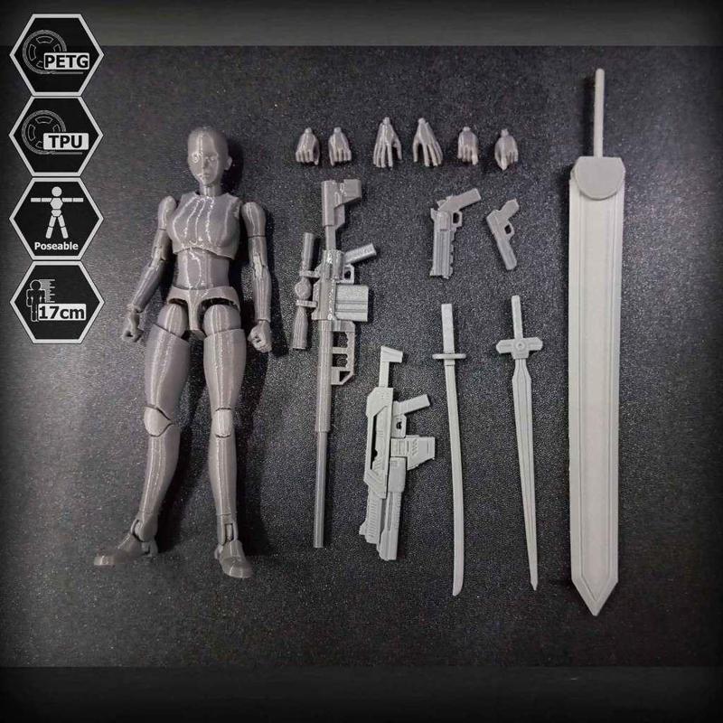 1/10 Scale TPU Joint Action Figure E.V.A 02