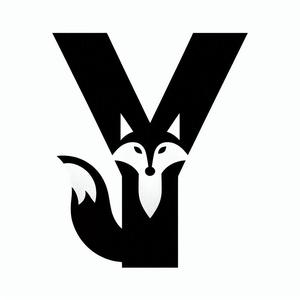 Fox alphabet: Letter Y (version 3)