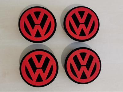 Volkswagen wheel center covers hub caps 65 mm