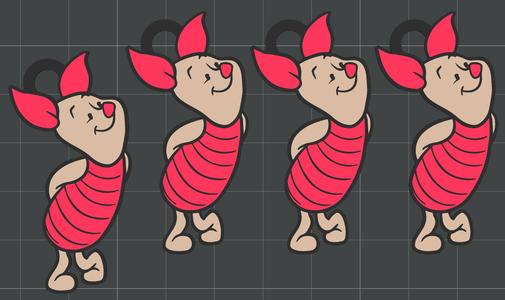 Piglet Keychain