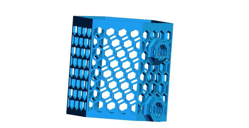 Multiboard Honeycomb PENCIL Holder 75mm x .stl