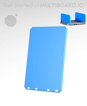 2x3H - Bottom Holes - Multibin Drawer Faceplate