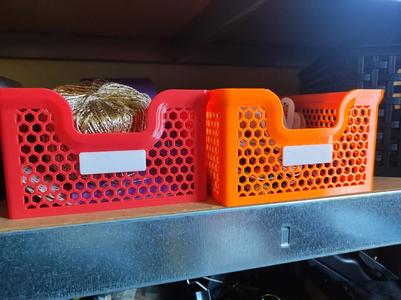 Label for 140 x 200mm Hexagon Stacking Baskets