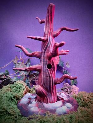 tree stand with plate