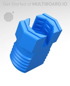 20 mm Big Thread, Push-Fit Head, Shank T-Bolt