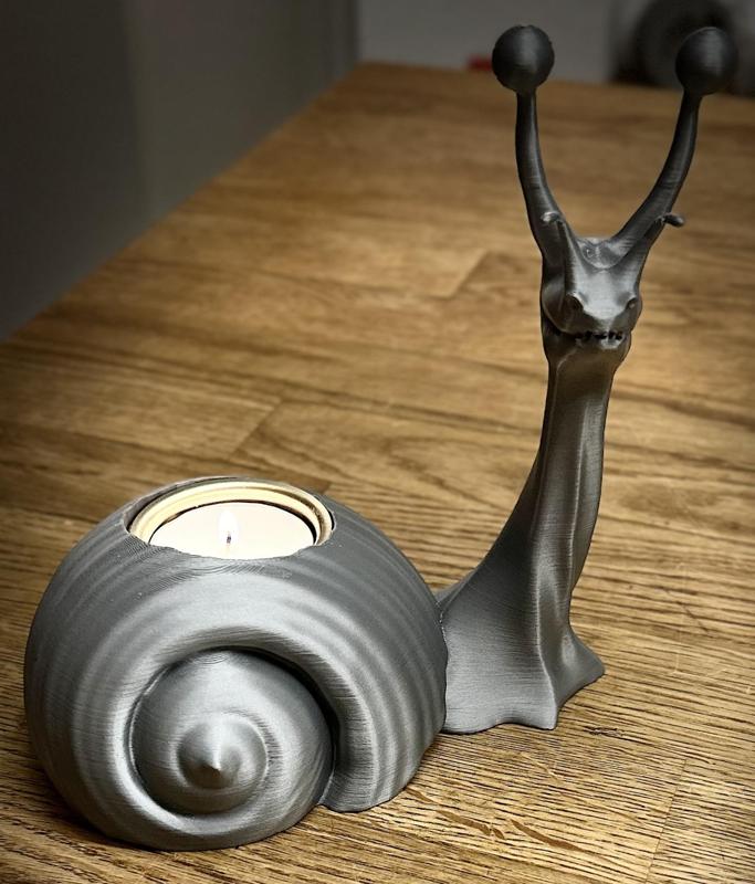 Teelichthalter Modell Schnecke