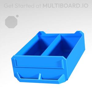 2x1x2.5-Deep - Linear Divided - Multibin Simple Drawer