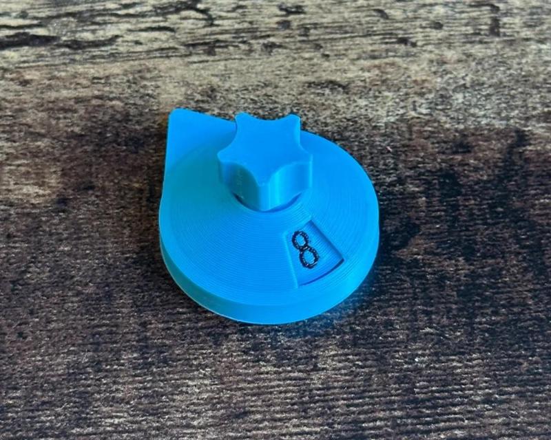 Print in place wargaming wound tracker (1-10)