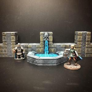 ScatterBlocks: Dwarven Fountain (28mm/Heroic scale)