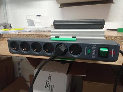 Socket strip holder for Festool MFT Workbench