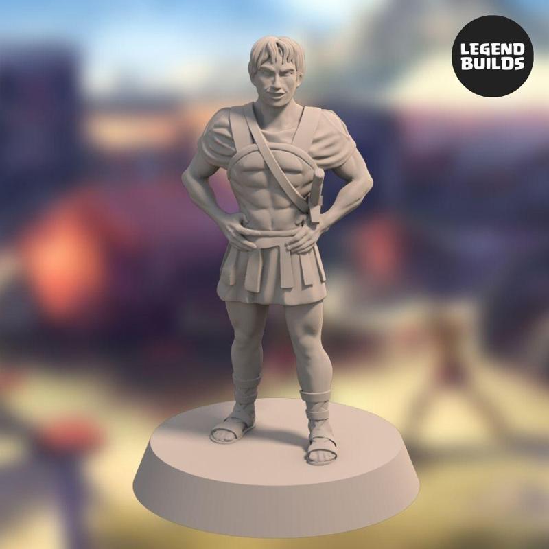 Atteus  the Younger  - 3D printable miniature - STL file