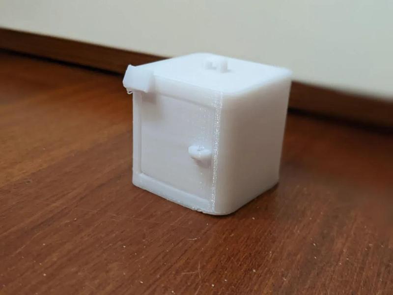 Bambulab x1 Christmas ornament with print in place door.