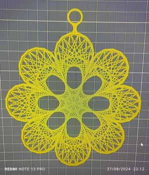 wall decor bambu flower