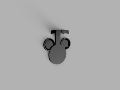 Mickey ears wall holder