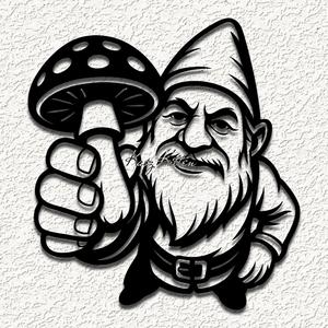 garden gnome mushroom wall art home decor