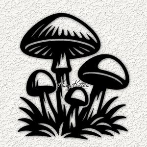 mushroom garden 6 wall art home decor