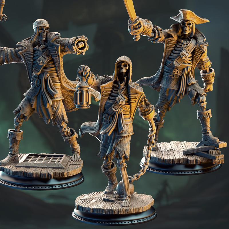 Pirate Skeleton Crew - Undying Scallywags of the Damned Galleon