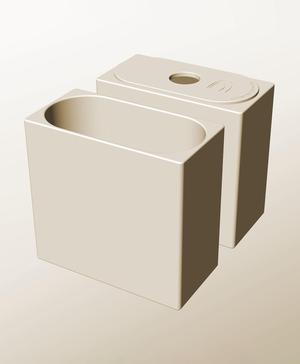 CX96-200-P Modular Stacking pierced container for home decor