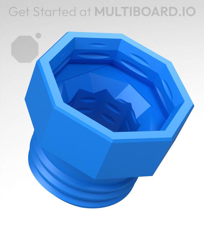 13 mm Big Thread, Multihead, Push-Fit Hole, Shank Bolt