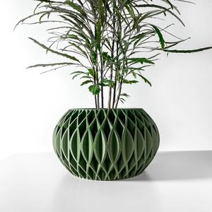 The Revan Planter Pot with Drainage Tray & Stand: Modern and Unique Home Decor for Plants