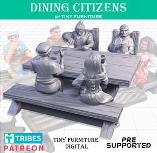 Dining citizens (SITTING FOLKS)