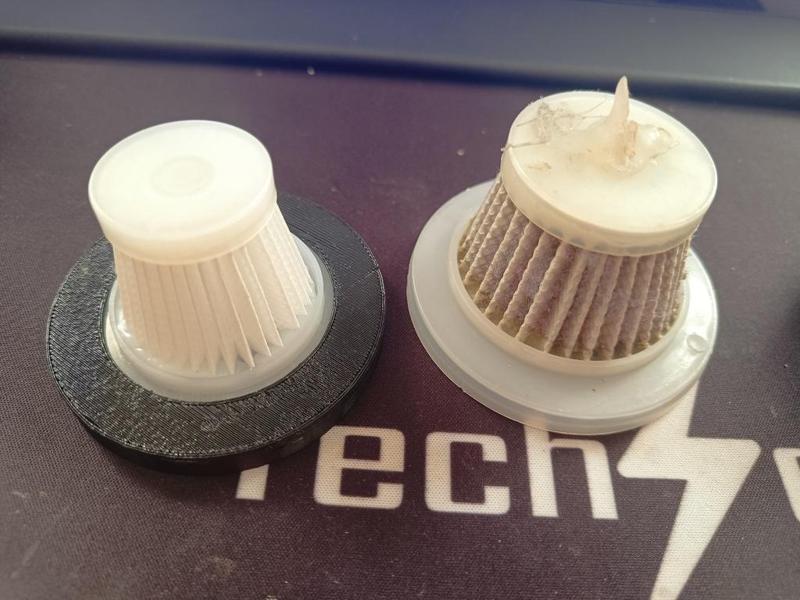 Handheld vacuum filter adapter