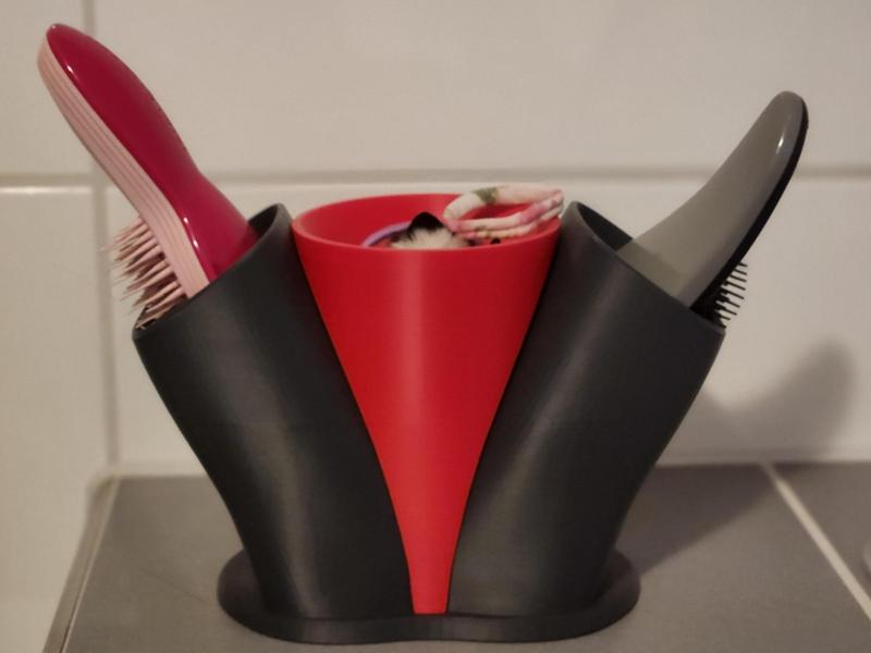 Hairbrush Holder Storage Bathroom 
