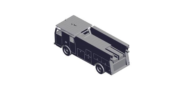 1/87 Scale USAF Class 750B Box Ladder Truck.stl