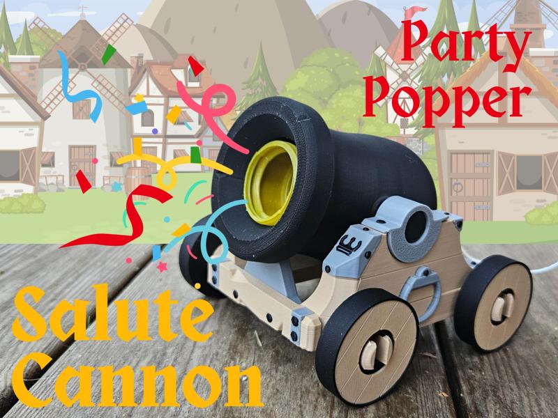 Party Popper Salute Cannon  - Easy build!