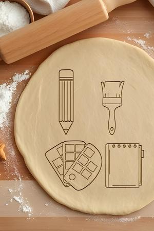 Artist Set Cookie Cutter, Biscuit Cutter