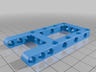 LEGO Technic compatible custom 10x5 frame