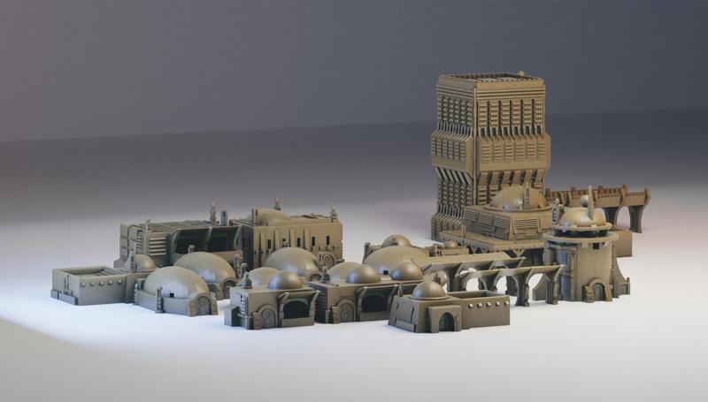 3D Star Wars - Tatooine - Buildings